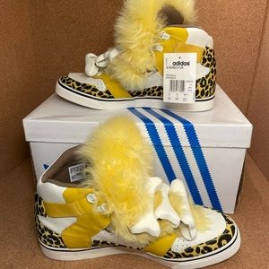 Adidas Jeremy Scott Bones ‘Fur Leopard’ Size 10.5  NEW W/ BOX